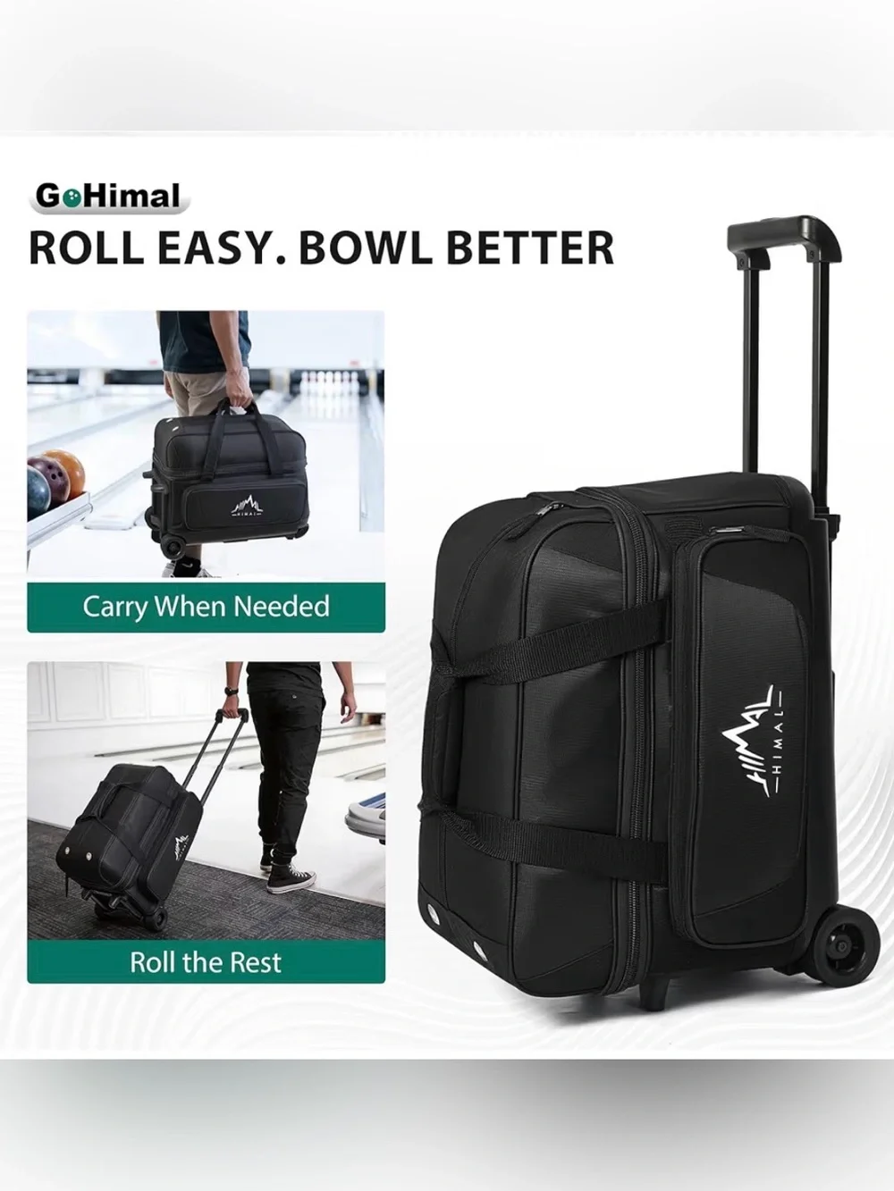 GoHimal 2-Ball Bowling Bag